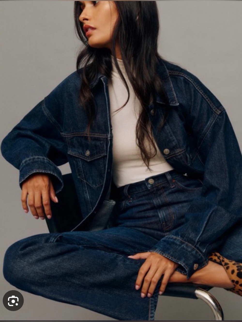 NWT Peppermayo Dark Blue Denim Jacket